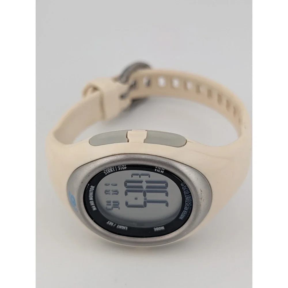 New Balance N4 Running Heart Rate Monitor Digital Watch White- Working, No Strap